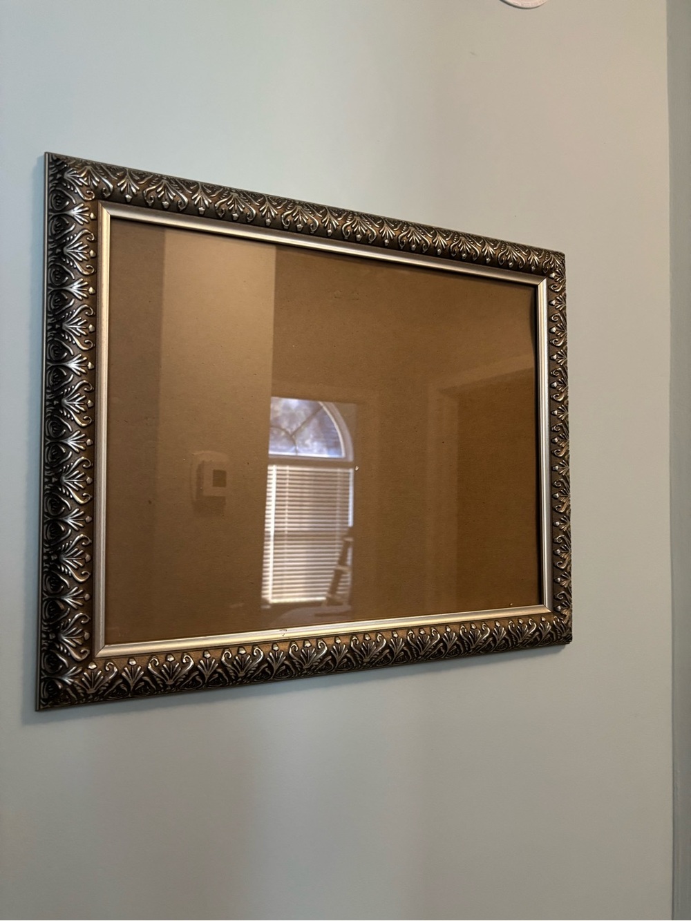 Decorative Ornate Wall Frame - Metallic Silver